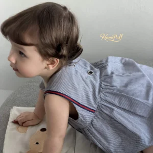 Cotton Girls Plaid Ruffles Summer Dress
