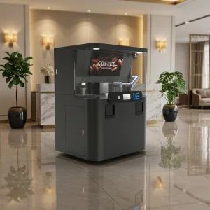 Robotic Arm Coffee Latte Print Barista Automatic Coffee Vending Machine Multiple Flavors