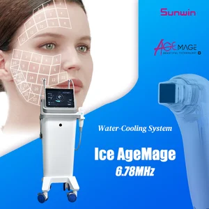 Professional ICE RF Skin Lifting Machine Facial Care with Water Cooling for Anti Aging Face Eye Neck Rejuvenation Treatments