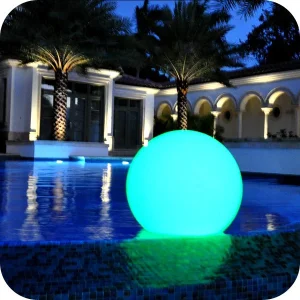 Inflatable Solar Floating Swimming Pool Pond LED Light Lamp Ball