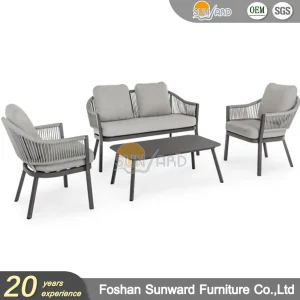 Garden Furnitures Outdoor Lounge Set Sectional Rattan Corner Sofa