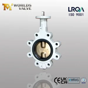 Lug Type Butterfly Valves with Two PCS Stem Pn6-Pn10-Pn16