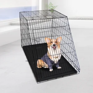 Heavy Duty Sloped Top Dog Cage Collapsible
