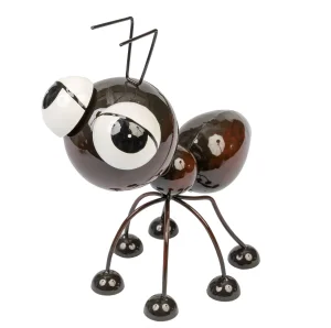 Factory Supply Large Brown Metal Ant Statue for Yard Decor