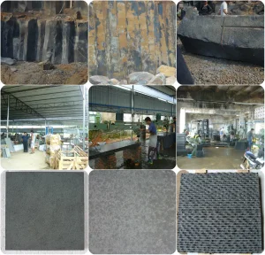 Polished Flamed Honed Sandblasted Bushammered Chiseled Basalt