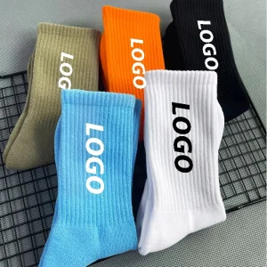 Wholesale Premium Quality Customized Compression Cotton Atheltic Breathable Cushion Women Unisex Logo Sports Gym Men Custom Socks