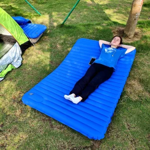 Camping Mattress Pad with Built-in Pump