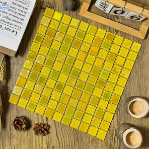 Luxury Flooring Bathroom Wall Decorative Mosaics Customized Color Mixed Swimming Pool Glass Mosaic Tile