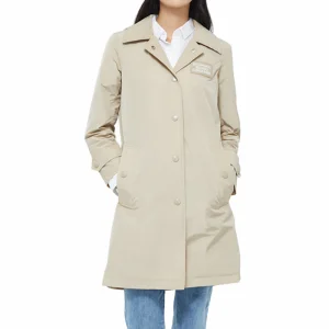 Winter Windbreaker Solid Color Women Long Trench Coat with Belt