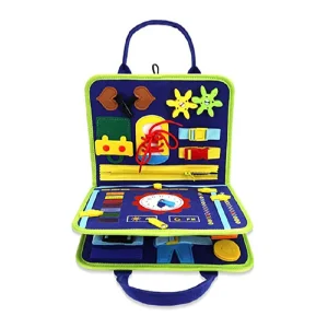 Montessori Toy Busy Board Felt Buckle Training Game