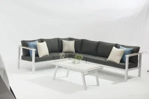 Best Outdoor full-aluminum AD705008-5 Boulia alum sofa 5pcs set combines modern elegance Exporters, Companies