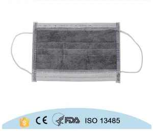 4-Ply Nonwoven Activated Carbon Filter Face Mask