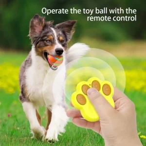 Automatic Rolling USB Rechargeable LED Light Pet Smart Interactive Ball Pet Toy