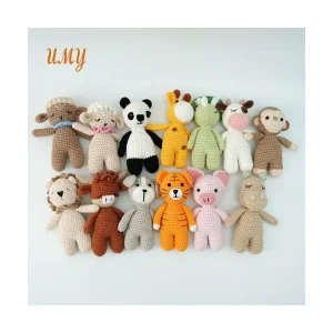 Crochet Amigurumi Fox Plush Toy Handmade Vintage Style