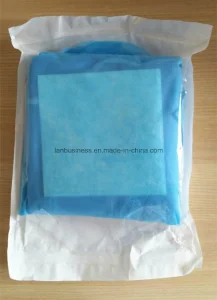 SMS Sterile Surgical Gown Reinforced Drape with Two Towels