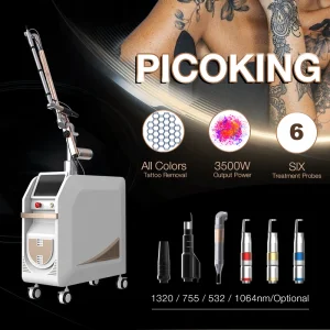 755nm 1064 Nm 532nm 1320nm Q-Switche Pico ND YAG Laser Tattoo Removal Pigmentation Removal Picosecond Laser Machine Price with CE/RoHS/FDA