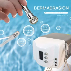 Diamond Tip Microdermabrasion Device with Vacuum Suction for Effective Blackhead Extraction and Pore Cleaning Skin Care Tool