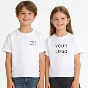 Camiseta de algodón para niños con impresión gráfica personalizada, ropa para bebés y niños, fabricada en China
