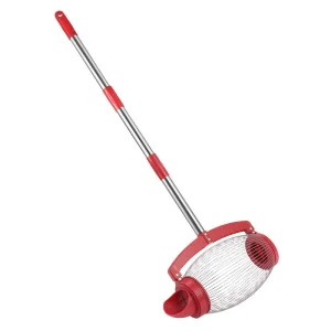 New Red Stainless Steel Side-Tilting Nut Collector Walnut Picker Golf Ball Landscaping Tool