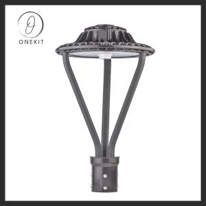 Outdoor Waterproof Post Top Light Motion Sensor 75W 100W LED Garden Light