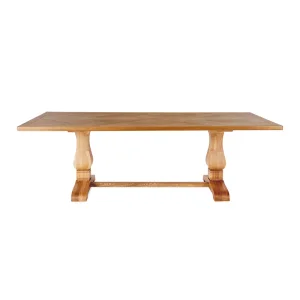 OEM Natural Simple Retro Magnificent Wooden Rectangular Georgie Dining Table