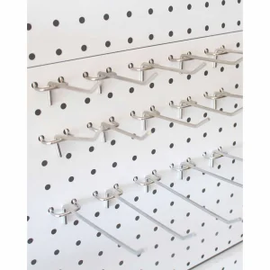 Supermarket Retail Display Pegboard Hanging Hooks Hardware Store Accessories Peg Board Metal Wire Hook