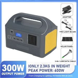 Ultra-light Outdoor Portable Power Station Energy Storage Power Supply 150W-300W Lithium Lifepo4 Battery Packs for Camping Solar