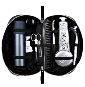 Portable Genuine Leather Toiletry Bag
