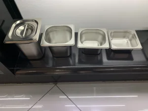 Stainless Steel Gastronorm GN Pan 1/6 For Chiller &amp; Bain Marie - Rust-proof Hotel Pan For Combi Oven Restaurant Kitchen Supply