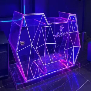 China Led Acrylic Material Table Transparent Good Brightness DJ Desk Manufacturers, Supplier