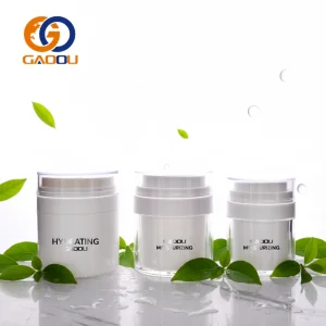Luxury Factory Price Sustainable Skin Care Line Packaging Airless Cosmetic Cream Airless Jar Lotion Pump Bottle Set