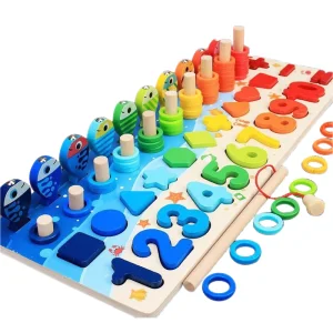 Factory Top Seller Early Children Educational Full Set Math Material Montessori Wooden Puzzle Toys