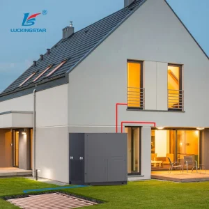 Geothermal Heat Pump Transfer Free Energy From Ground to Heat Water Heater