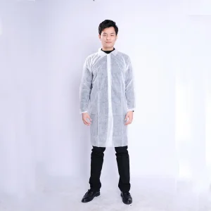 High Quality Polypropylene Disposable Non Woven Lab Coat