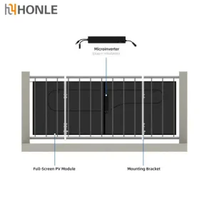 Residential Solar Energy Solution with Photovoltaic Panel Micro Inverter 800W Roof Balcony Mounted System Home Use