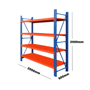 Mracking Multi Level Light Duty Shelves for Sale Customizable 2000*600*2000mm Boltless Rack Shelf Manufacturer