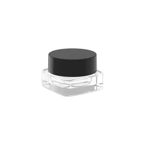 High-Quality Square 3g Glass Empty Eye Cream Jar