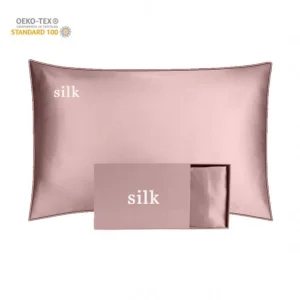 100% Real Silk Mulberry Pillow Case 6a 16/19/22 Satin Silk Pillowcase Organic Embroidered Pure Silk Pillow Case With Box