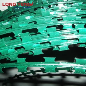 PVC Coated Bto 22 500mmx10kg Concertina Razor Barbed Wire with Clip Security Prison Mesh Fence Roll