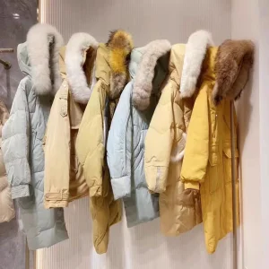 Autumn Winter Long Down Jacket