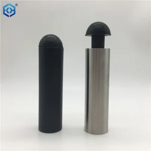 Black or SSS Construction Heavy Duty Bedroom Floor Mounted Glass Door Stopper