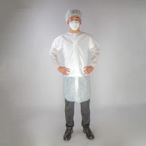 Factory Wholesale Cheap PP 35GSM Non-Woven Lab Coat Disposable