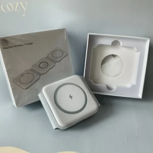 High Quality Magsafe Wireless Charger 3-in-1 Charger Magnetic Charger Magnetic Charger Dual Charges Phone Watch No Damage Reliable Charging Port USB-C