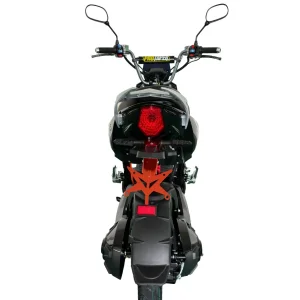 Electric Motorcycle Designed for Food Delivery Riders Includes Phone Mount and Thermal Bag Attachment Points