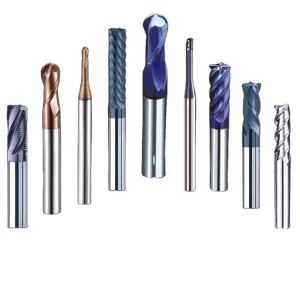 Inch Size End Mills Solid Carbide Cutting Tools for CNC Machining With B-nano