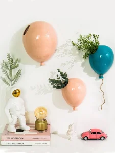 Wall Hanging Vase Decoration Ceramic Balloon Living Room Decorative Vase Restaurant Bedroom Office Hotel Bar Home Decoration Bl13576