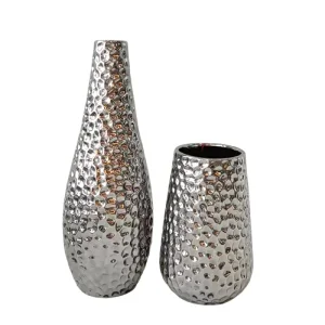 Cheap Luxury Titanium-Plated Hammered Ceramic Vase Supplier, Company