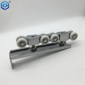 Heavy Duty Door Rollers for Sliding Doors Pulley Wheels Assembly Aluminum Rail for Bathroom Barn Patio Door