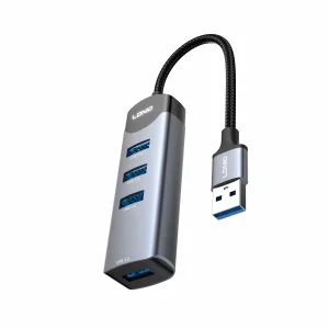 Ldnio Ds-134u USB-a to USB3.0*4 High Speed Data Transmission with 14cm Cable Docking Station Hub
