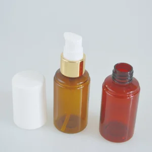 50ml Pet Lotion Bottle Customized Color Bottle with Treatment Pump
